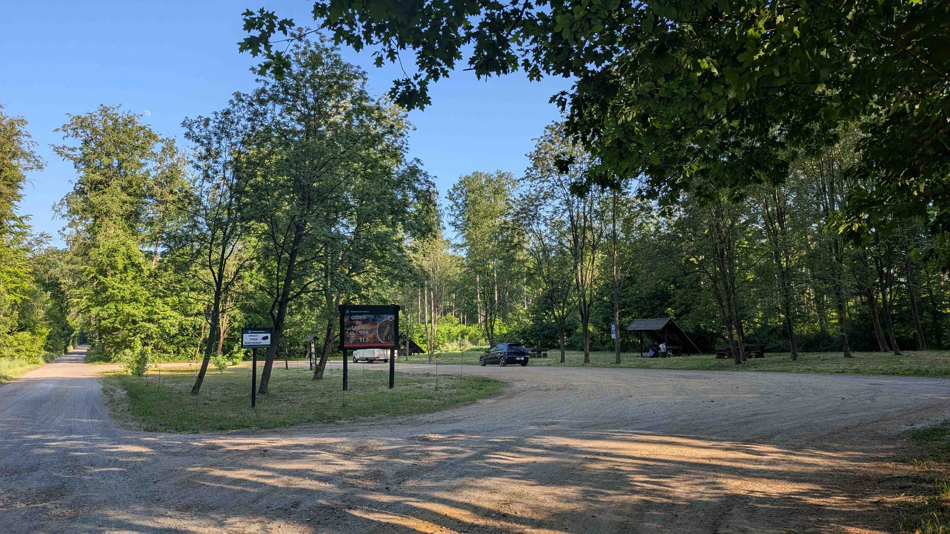 Forest picnic parking